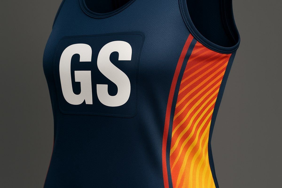 All-over sublimated netball club design