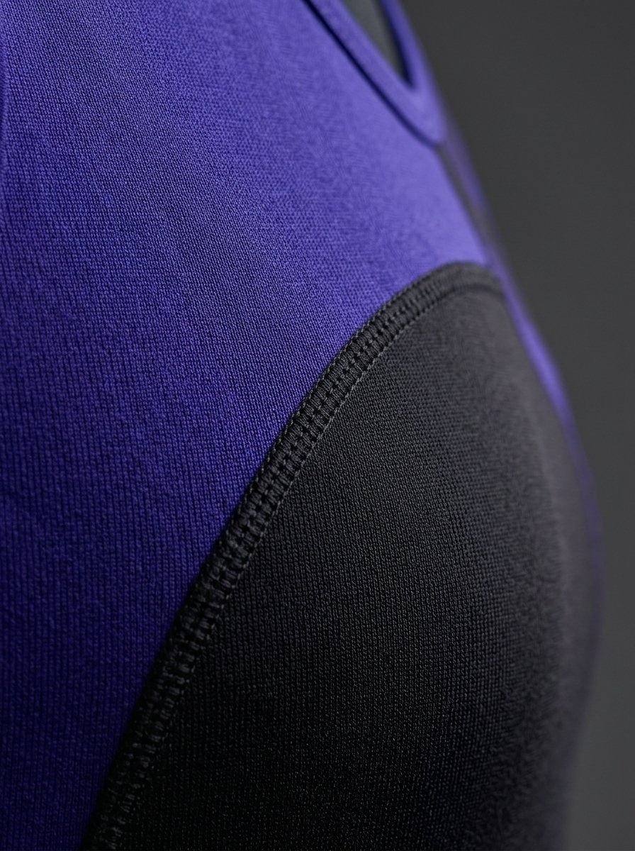4-way stretch interlock athletic fabric engineered for netball court mobility