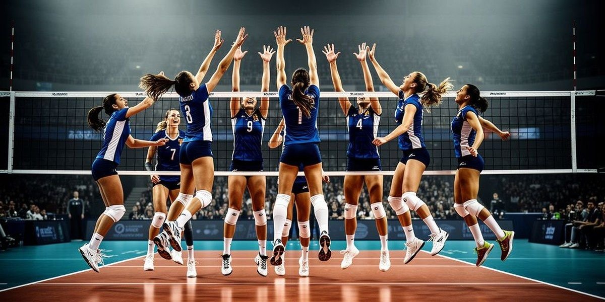Custom indoor volleyball jerseys, tops, and athletic shorts