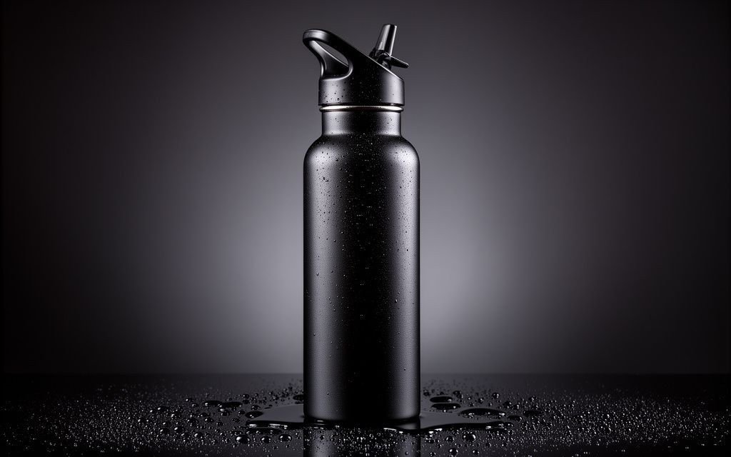 Custom branded stainless steel sports drink bottle