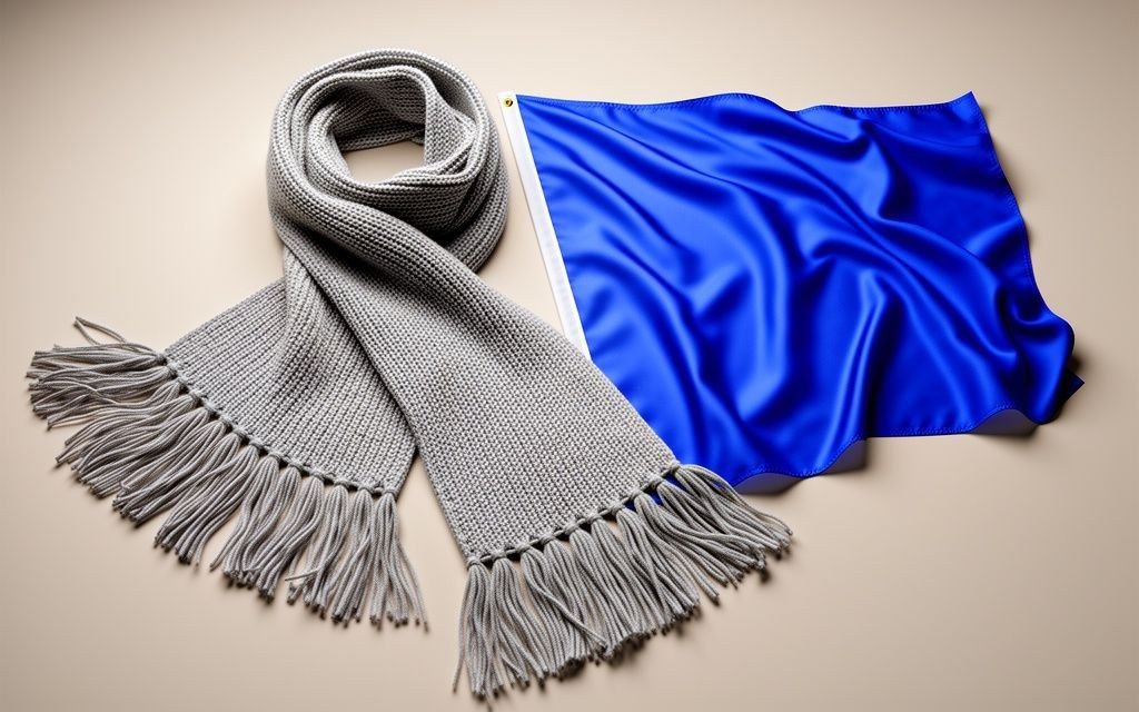 Custom jacquard woven club supporter scarf and banner